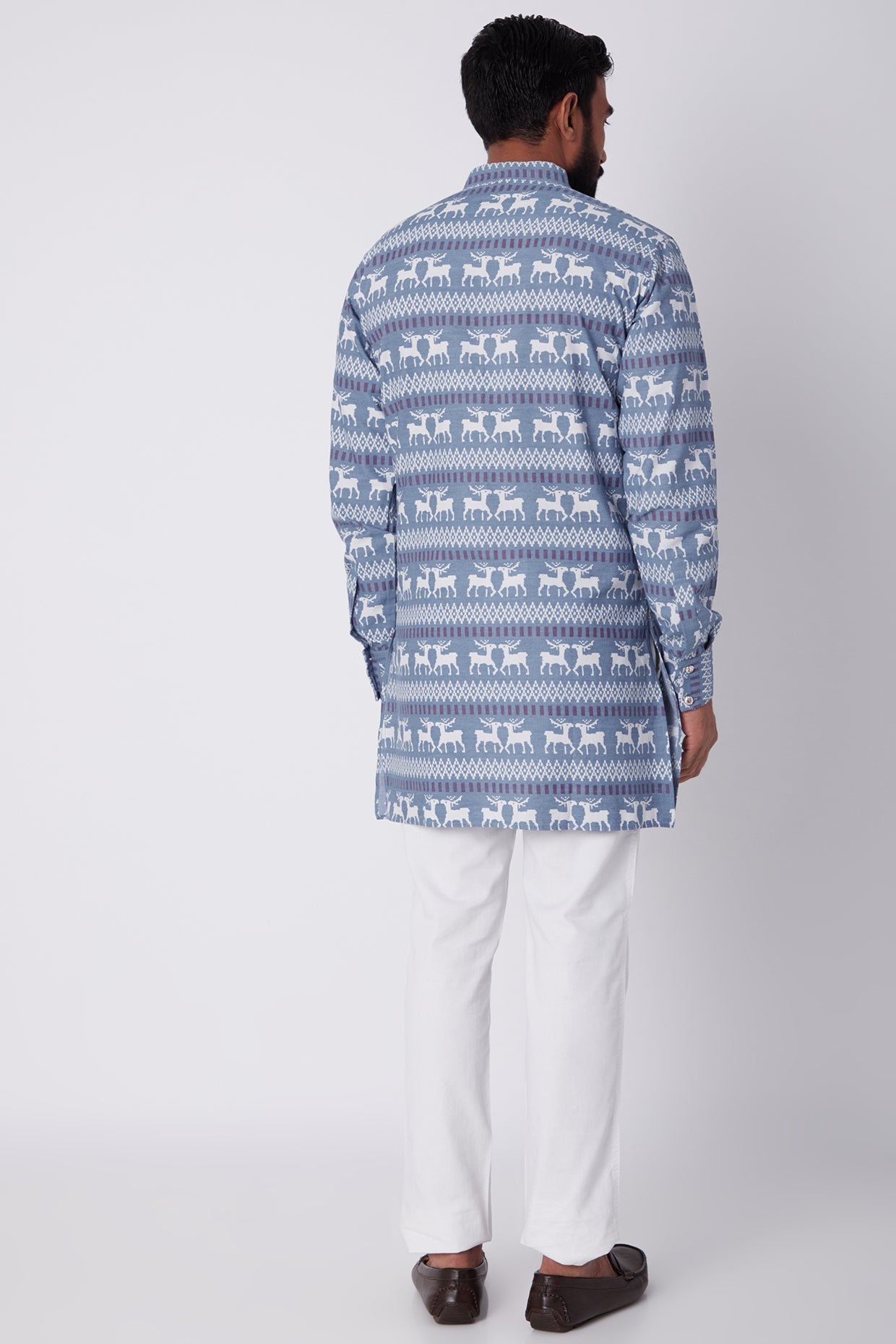 Denim Printed Kurta - Spring Break