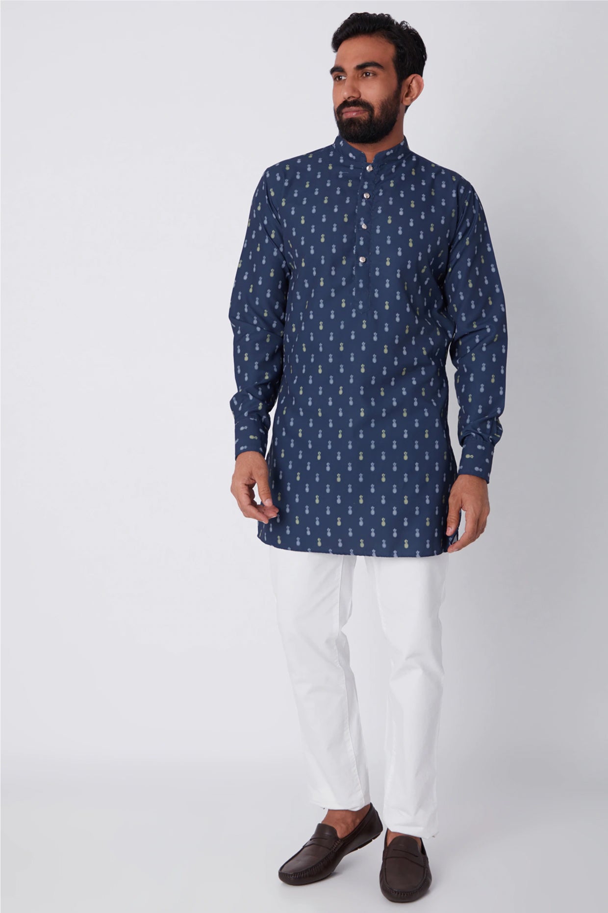 Pineapple Print Kurta - Spring Break