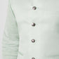 Mint Green Linen Satin Bundi Jacket With Kurta Set - Spring Break