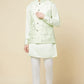 Mint Green Mirror Embroiedered Jacket Kurta Set - Spring Break