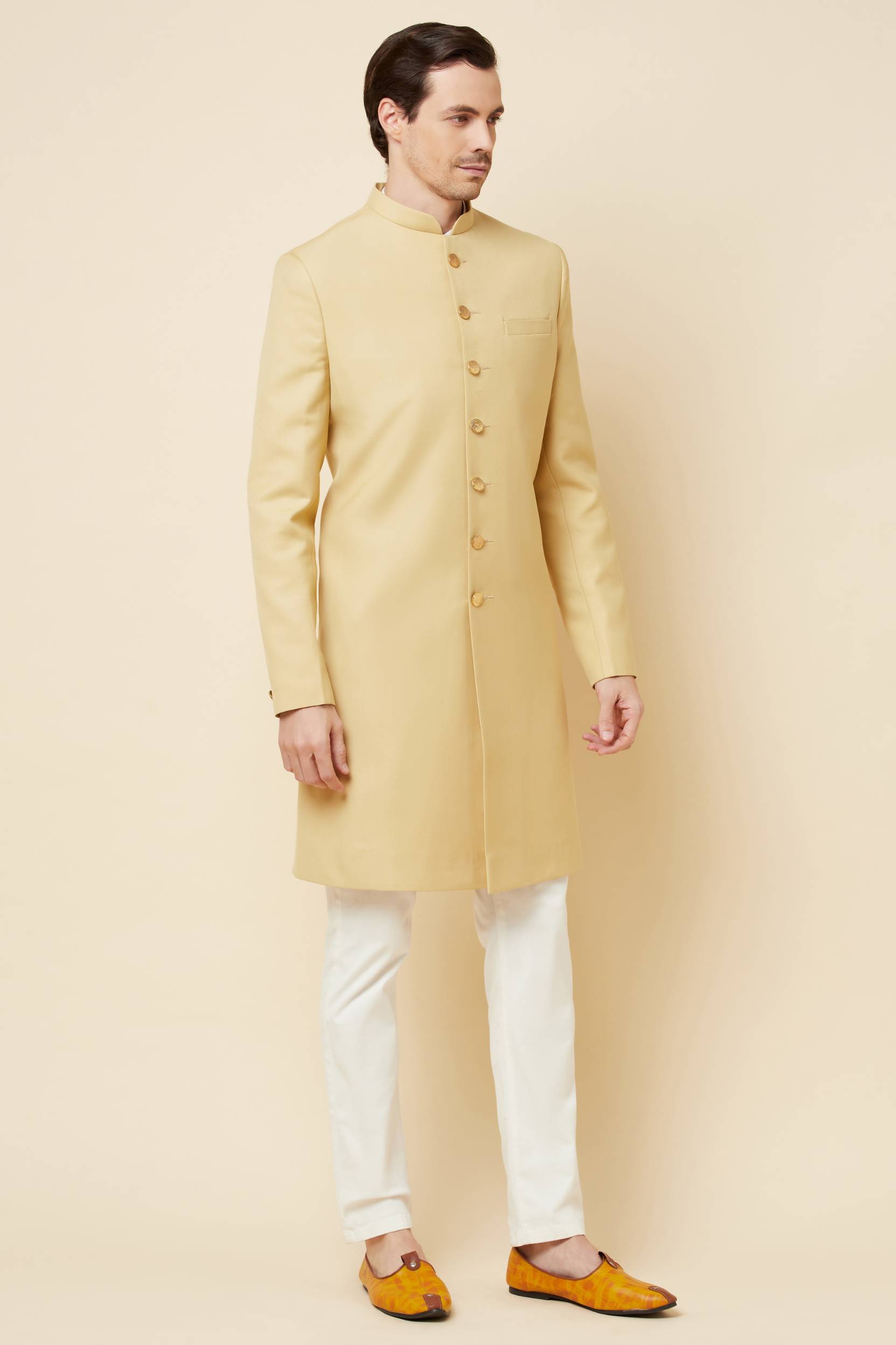 Beige Sherwani Set - Spring Break