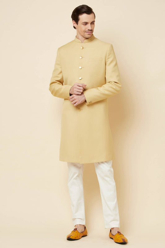 Beige Sherwani Set - Spring Break