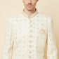 White Lucknowi Chikankari Embroidered Sherwani Set - Spring Break