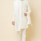 White & Gold Embroidered Polyester Cotton Sherwani Set - Spring Break