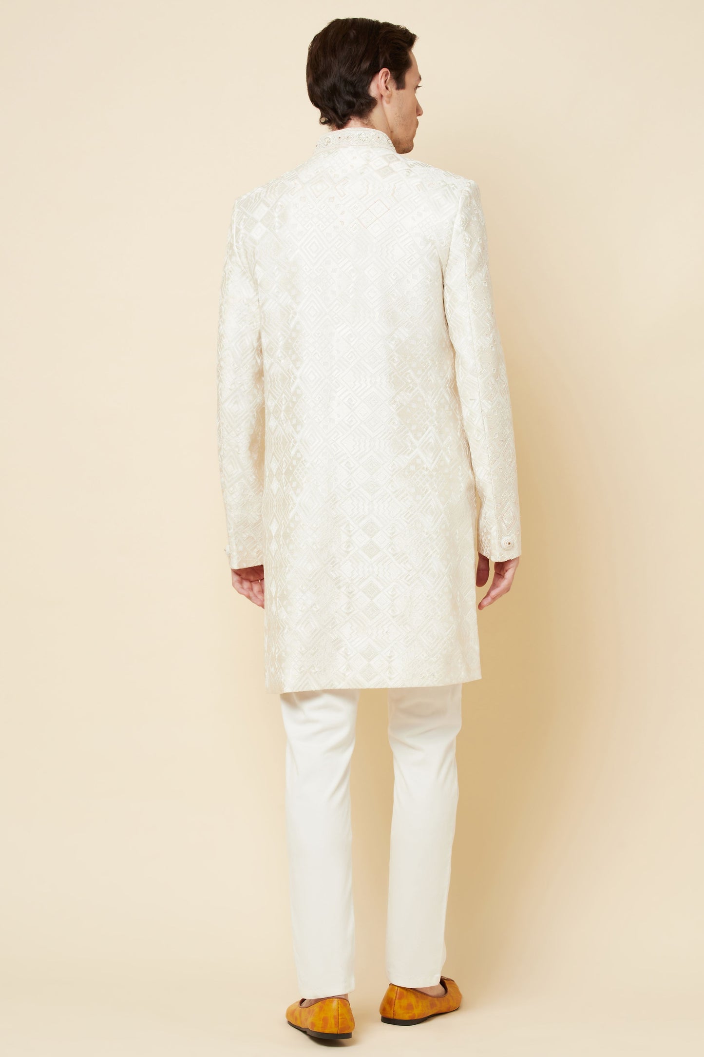 Classic Lucknowi Embroidered Sherwani Set - Spring Break