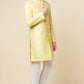 Yellow Embroidered Sherwani Set - Spring Break